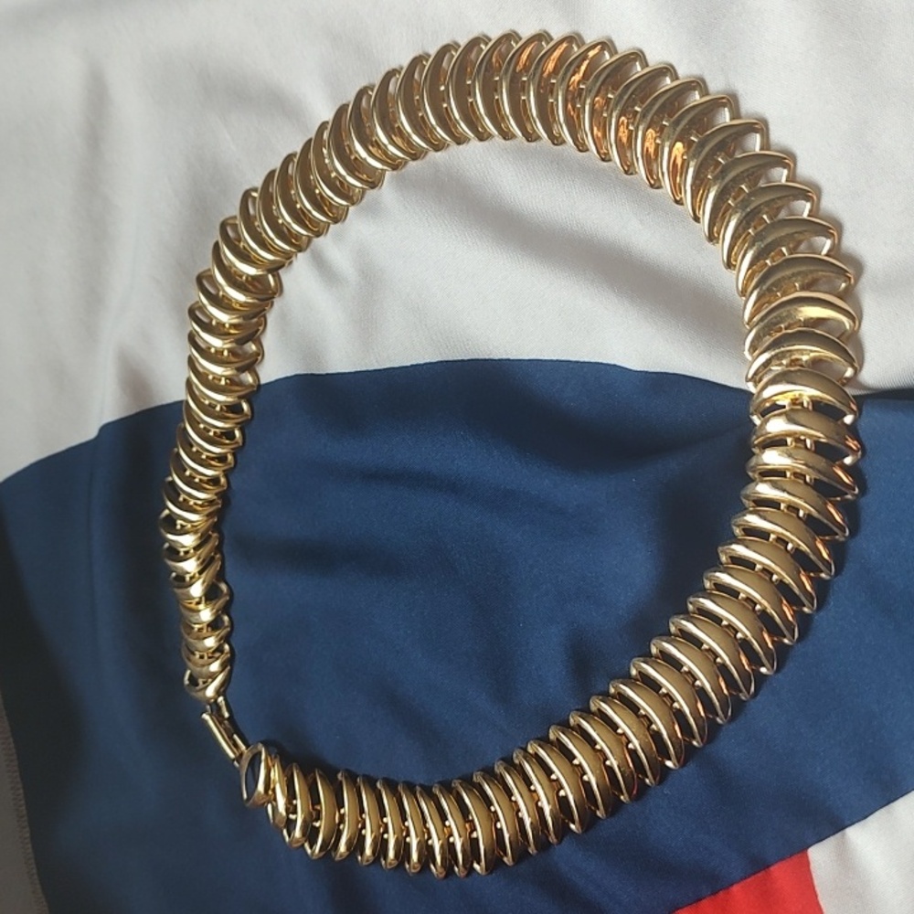 Gold Coil Necklace - Picture 2 of 6